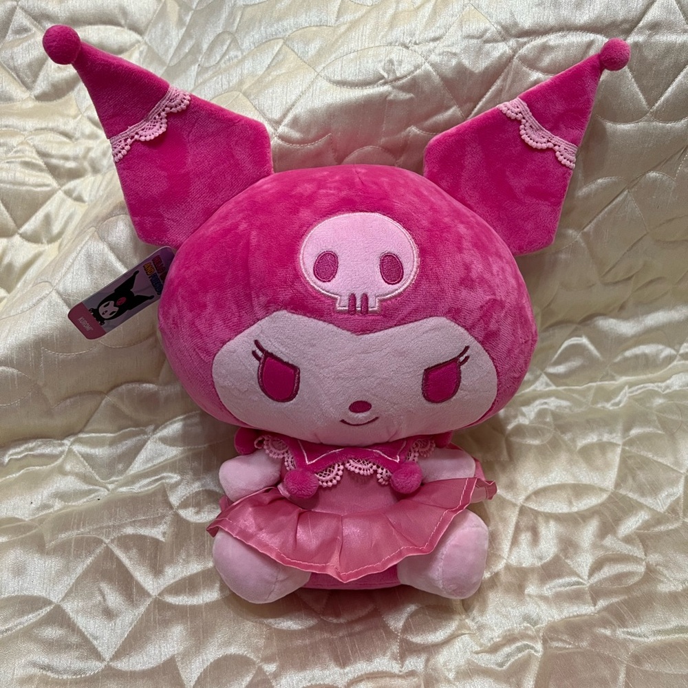 Hello Kitty Kuromi Sanrio Limited Edition Pink Plush 2024 Brand New Monochrome